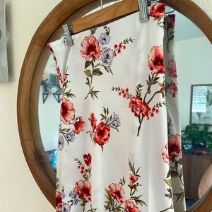 Floral long skirt